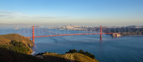 Golden Gate Bridge and San Francisco, CA